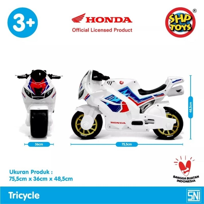 Balance Bike Anak Honda CBR 600RR Sporty Design - Gambar 2