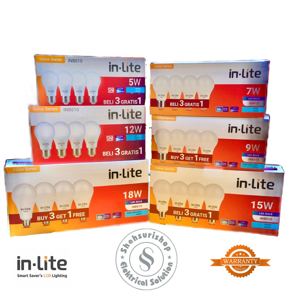 IN-LITE INLITE VALUE SERIES PACK LED 18 W BUY 3 GET 1 FREE LIGHT ...