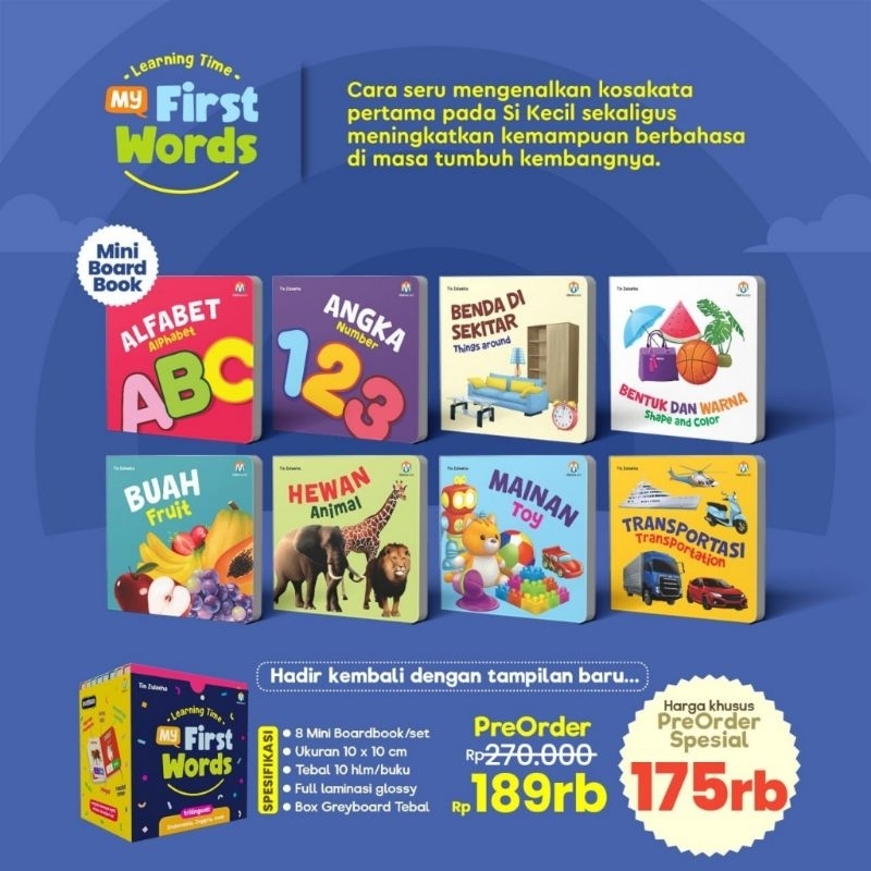 Learning Time My First Words Age 1+ Ready | Shopee Singapore