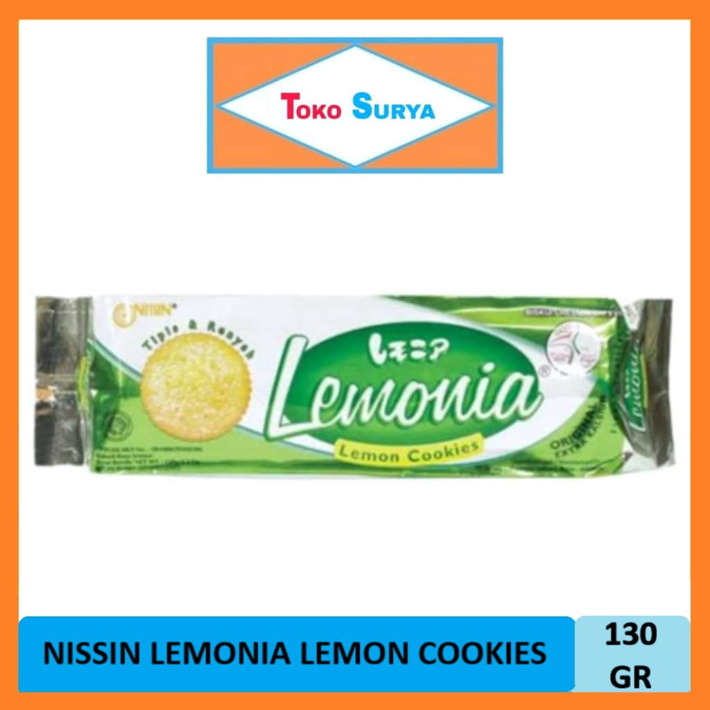 Nissin Lemonia Biscuit Lemon 130gr | Shopee Singapore