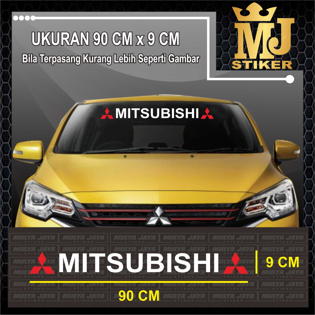 Mulya Jaya CUTTING Car Glass Sticker And Car BODY MITSUBISHI LOGO 01