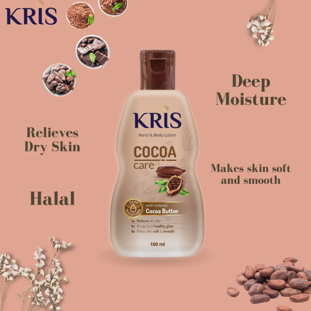 Kris Hand Body Lotion Cocoa Butter 100ml - Pelembap Kulit - Gambar 3