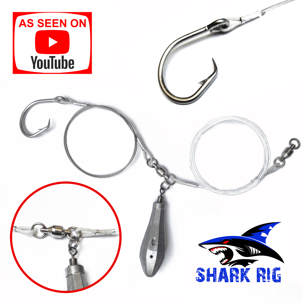 Big Game Shark Rig BlacktipH Fishing Line Upgraded