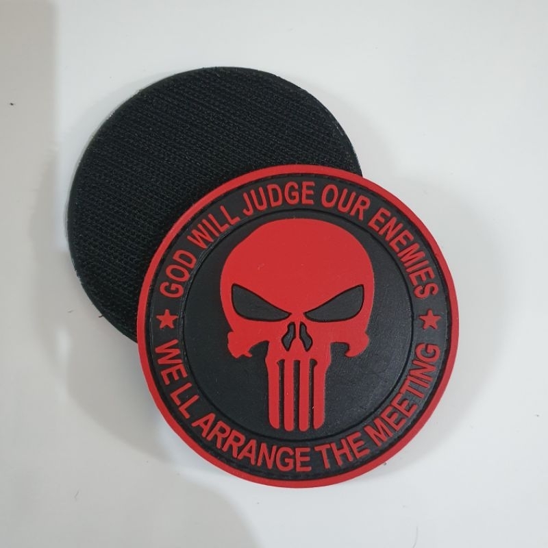 Patch RUBBER LOGO SKULL/SKULL/FUNISER/GODWILL/TACTICAL/RUBBER PATCH SKULL/ VELCRO RUBBER EMBLEM PATCH