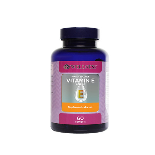 WELLNESS NATURAL VITAMIN E WATER SOLUBLE 400IU 60 SOFTGELS / SUPLEMEN KESEHATAN - Gambar 2