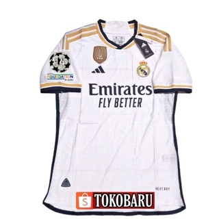 Real Madrid Home 21/22 Player issue Fullpacth UCL, Men's Fashion