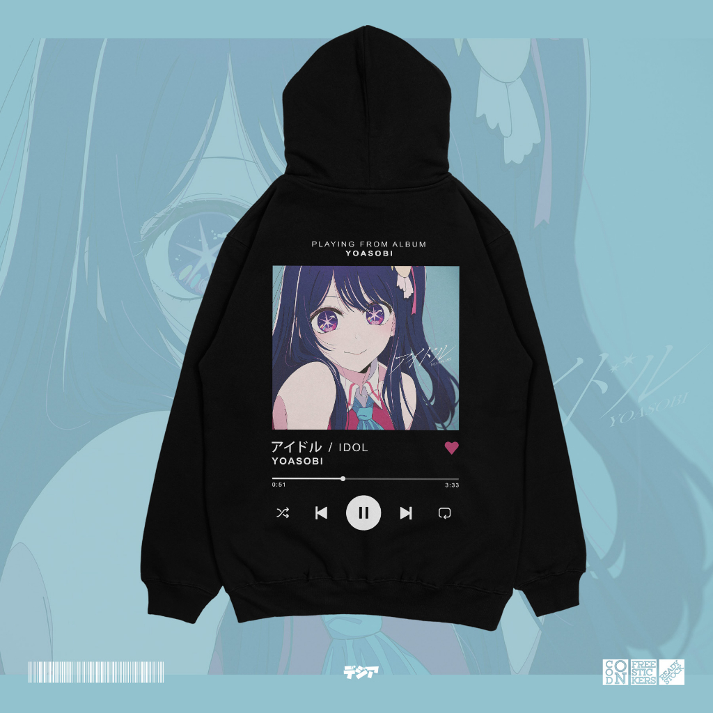 Hoodie Idol Yoasobi Music Oshi no Ko Aqua Ruby Ai Hoshino JUMPER ANIME  MANGA SWEATER DJA CLOTH | Shopee Singapore