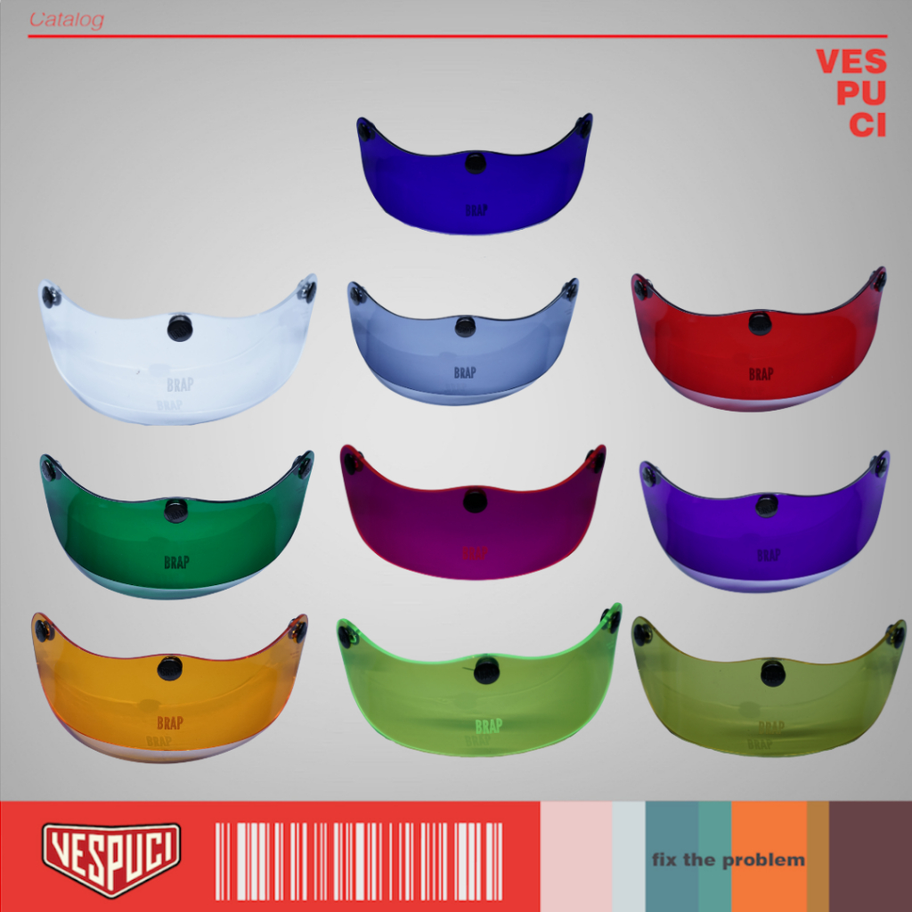 Helmet Accessories Snap Visor / Pet / Cap BRAP The Duck version | Shopee  Singapore