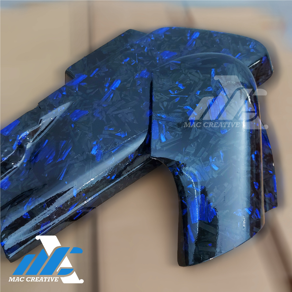 Forged CHOPPED CARBON FIBER MOTIF STICKER STICKER SIZE 50X10cm LARGE ...