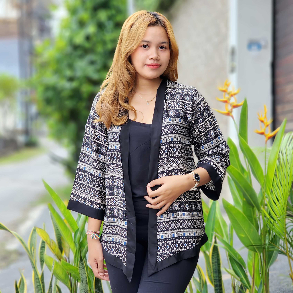 Chantika Motif Bali Ethnic Cardigan Shopee Singapore