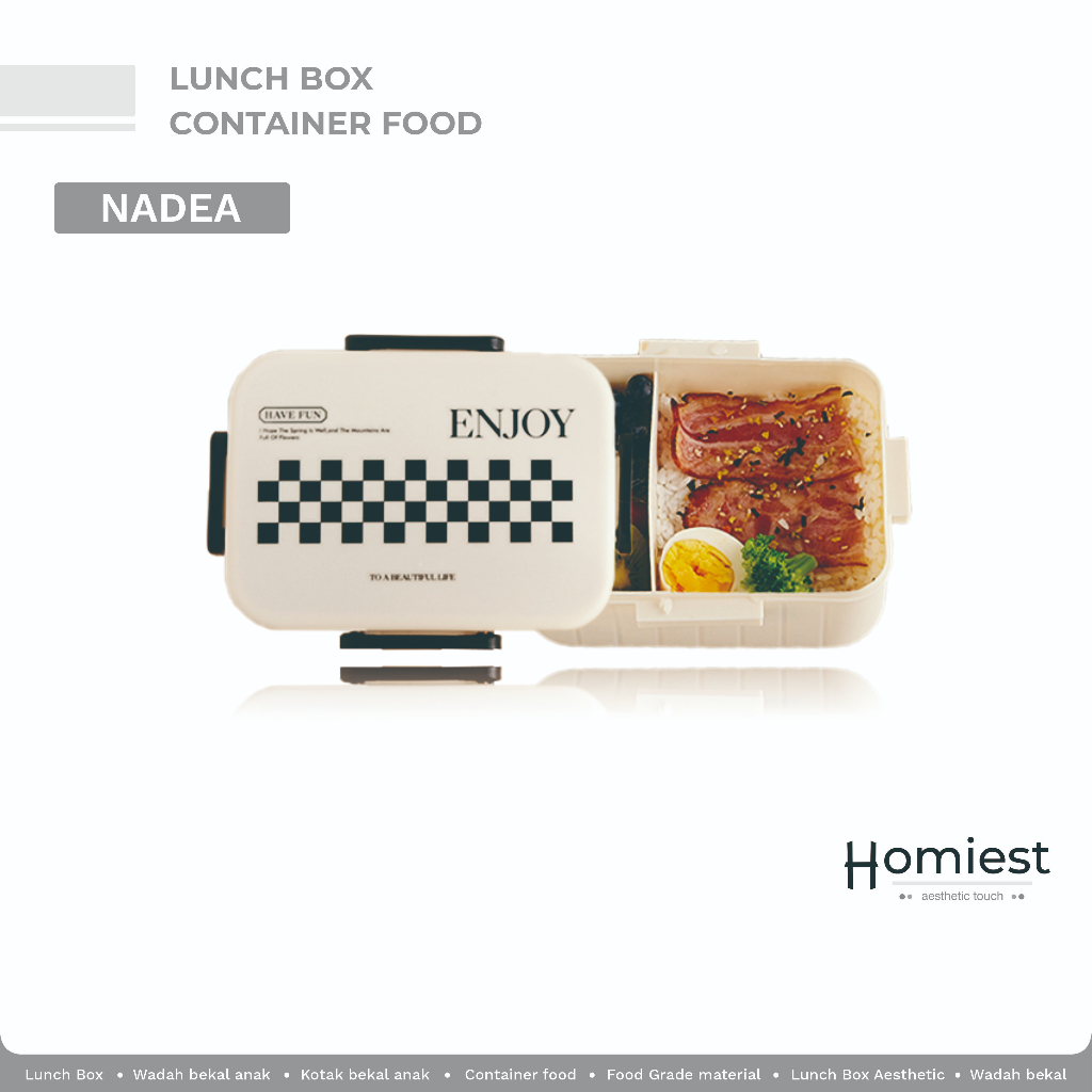 Homiest Nadea Lunch Box/Aesthetic Lunch Box/Aesthetic Food Container