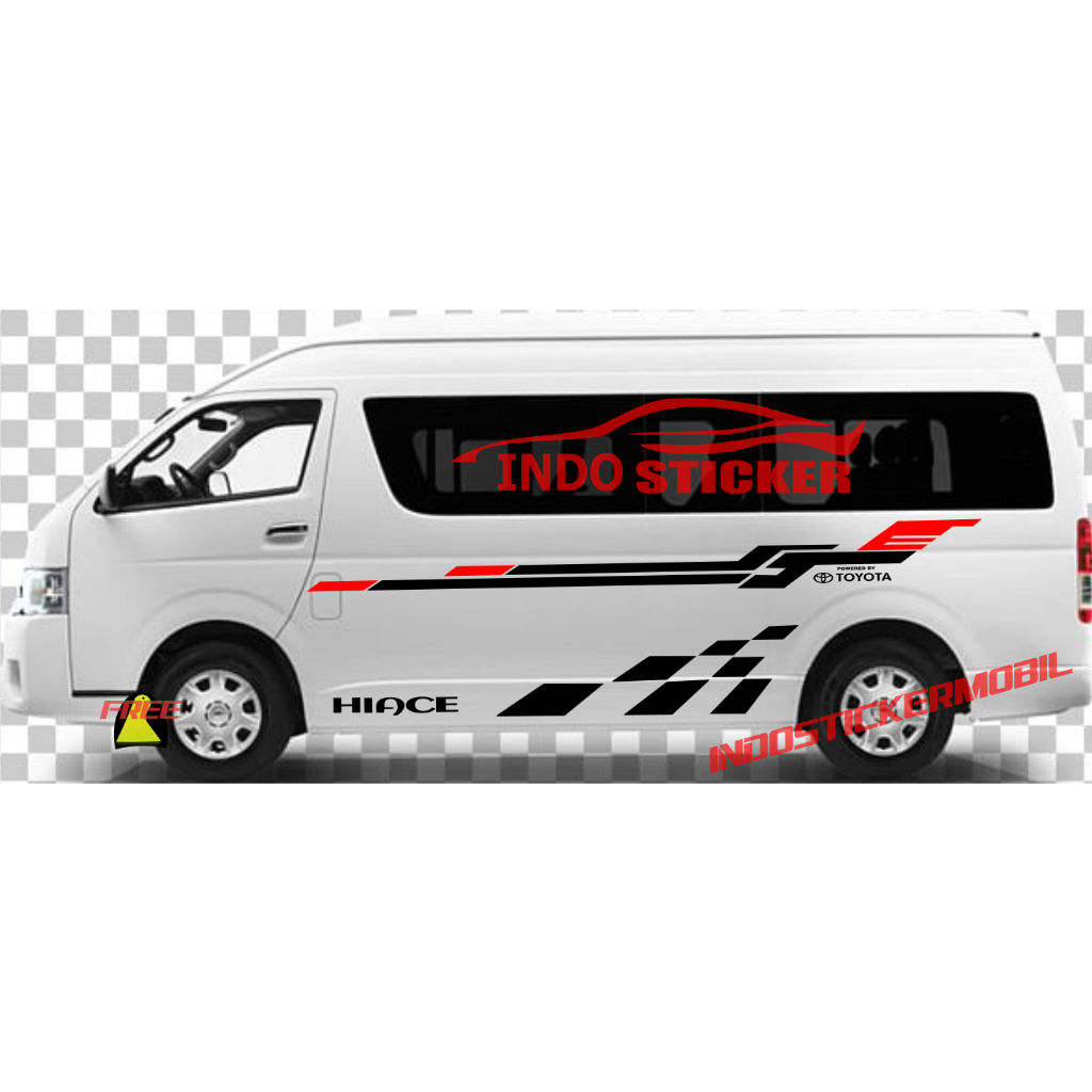 Newest sticker Car sticker hiace cutting sticker Car toyota hiace mini