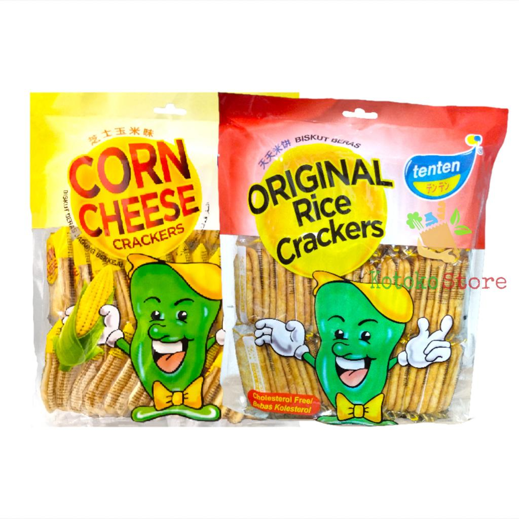 Ten Ten Rice Crackers Original Corn Cheese/Rice Biscuit 230gr Shopee