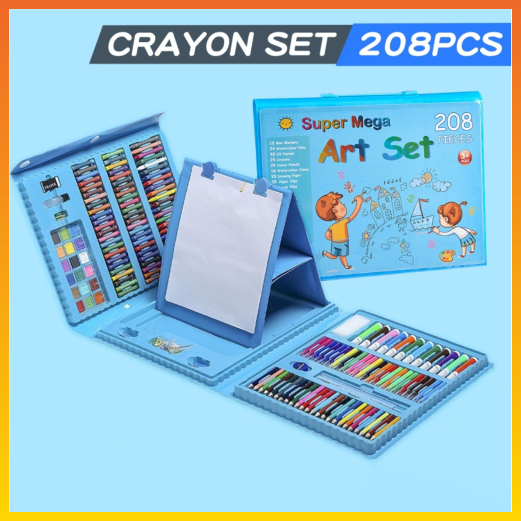 150 & 208PCS Coloring Crayon Set Colored Crayon Pencil Colored Crayon