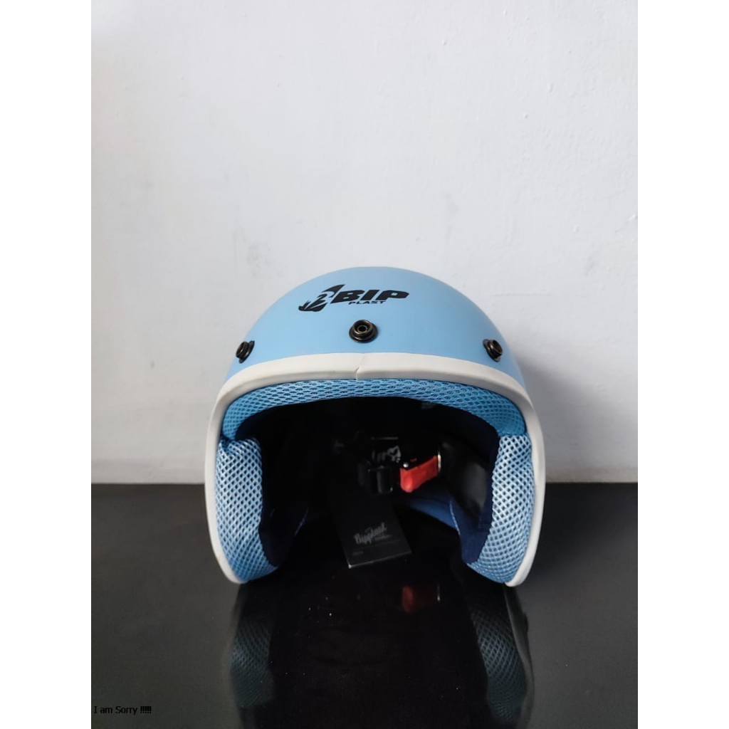 Helm Bogo anak ANT mini Posh Elephant Blue + kaca(SNI)(3-6 thn) - Gambar 3
