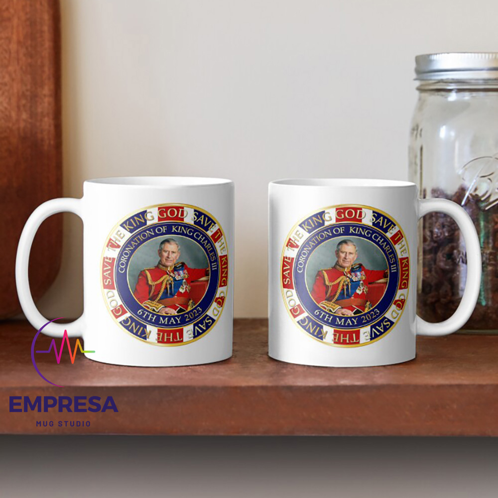 King Charles III Keramik-Tasse In Kopfform | Lebensmittelecht | Deko & Nutzung | Aus Dolomit-Keramik