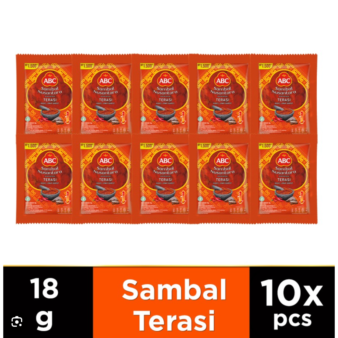 Sambal Terasi Abc Sachet Contents 10 Sambal Terasi Abc Sambal Nusantara