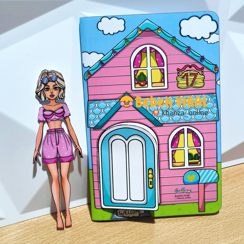 Barbie HOUSE Ready To Play Bpbpan Paperdolls Children s Educational Toys Shopee Singapore