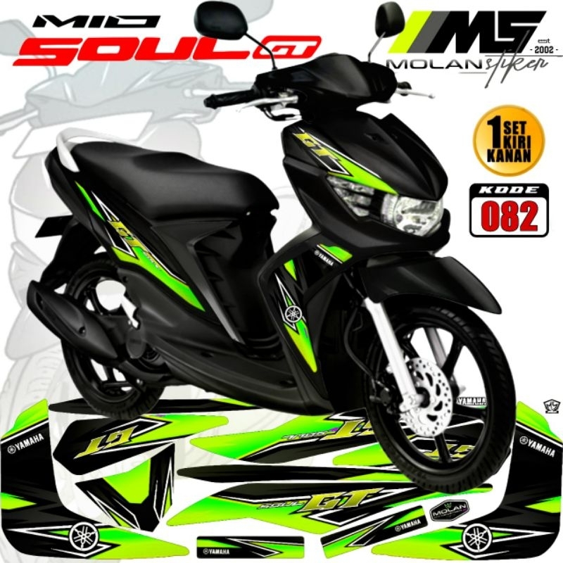 HIJAU Decal Sticker Striping Variation Mio Soul Gt 115 2012-2013-2014 ...
