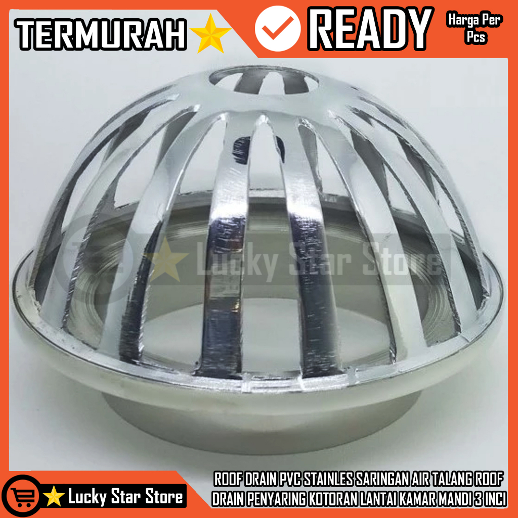 Roof DRAIN PVC STAINLES 2inch 3inch 4inch SILVER CHROME Gutter Water