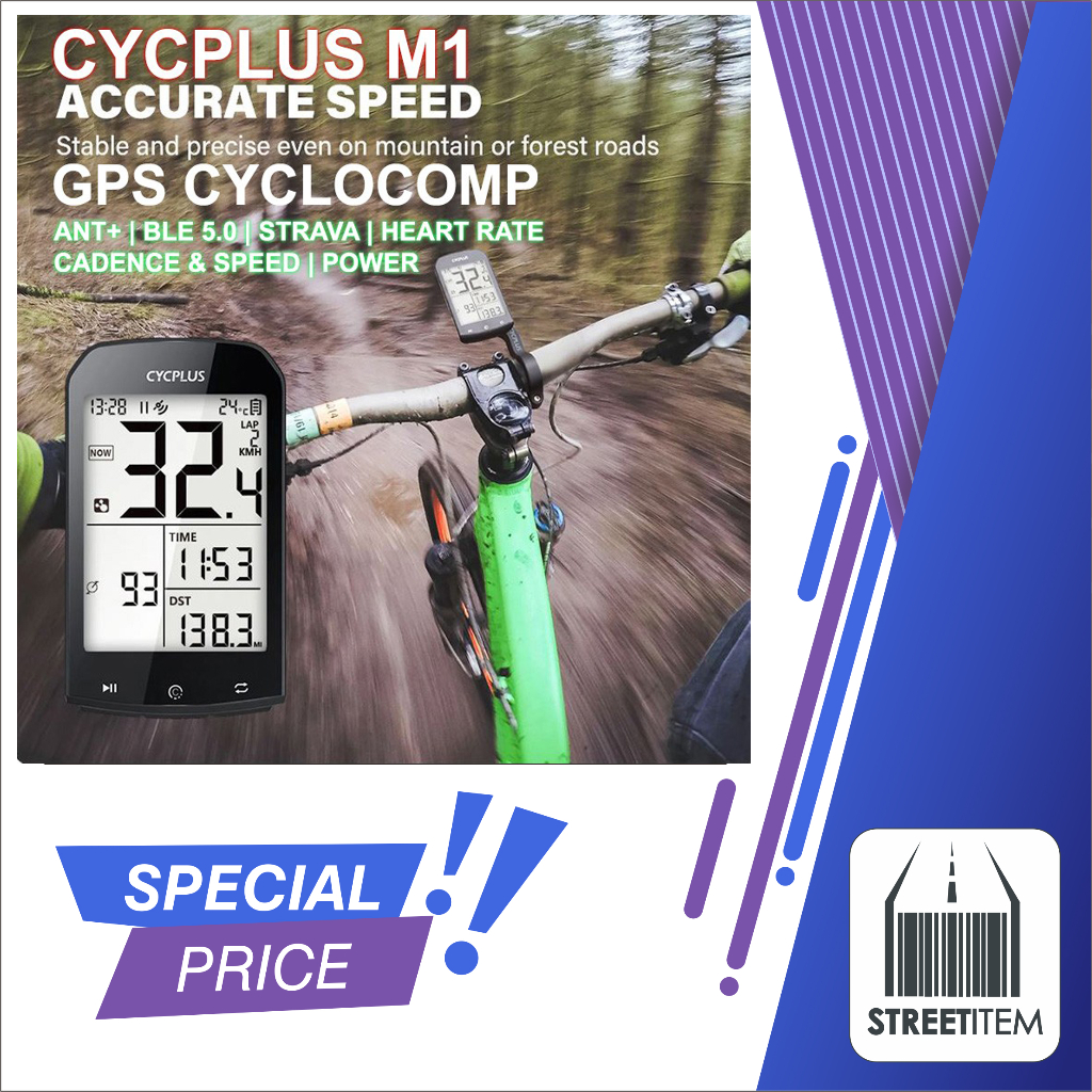 CYCPLUS M1 Bicycle Computer GPS Cycling Speedmeter Bluetooth ANT+