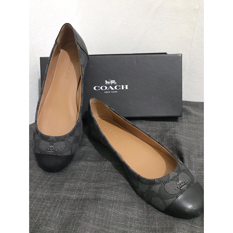 Coach chelsea hot sale flats black