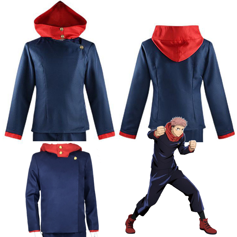 PDS) Itadori YUJI ANIME JUJUTSU KAISEN COSPLAY BLAZER JACKET