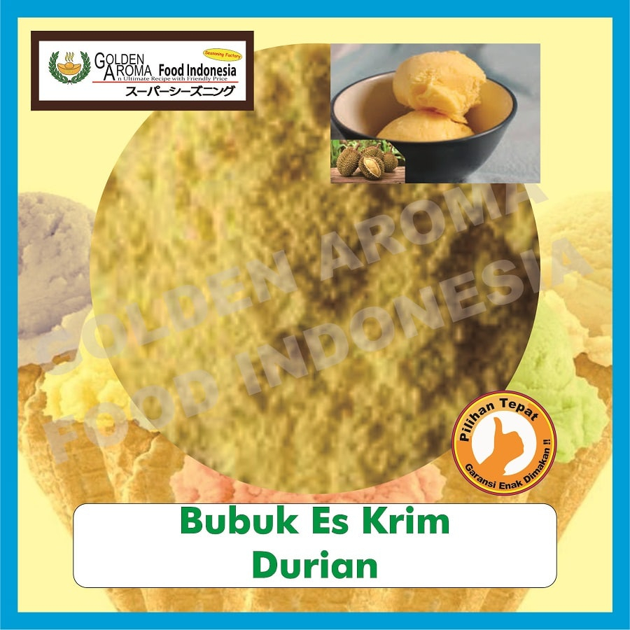 Durian Flavored Ice Cream Powder 250gr Ice Cream Powder Fruit Powder