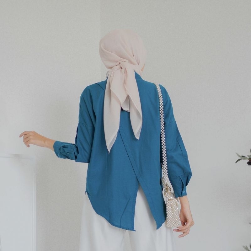 KEMEJA Oversized linen shirt POLOS Nelka shirt/ | Shopee Singapore