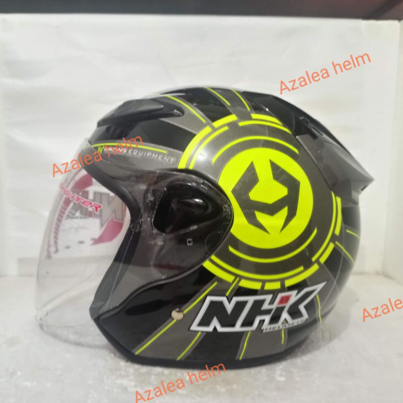 NHK R6 BLAZER GRAY YELOW HELMET | Shopee Singapore