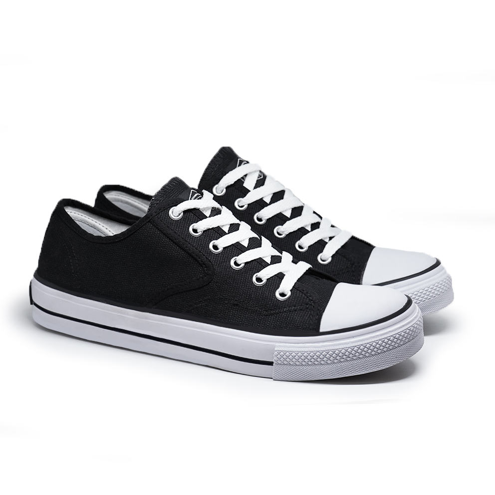 Loggo - Sepatu General Lo Series Hitam Putih - Sneakers Sepatu Kanvas Vulcanized size 37-43 - Gambar 4