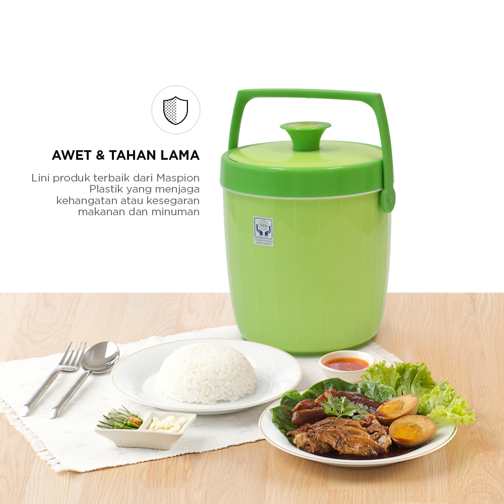 Maspion Termos Es dan Nasi Plastik Rice/Ice Bucket USA 26 - Gambar 2