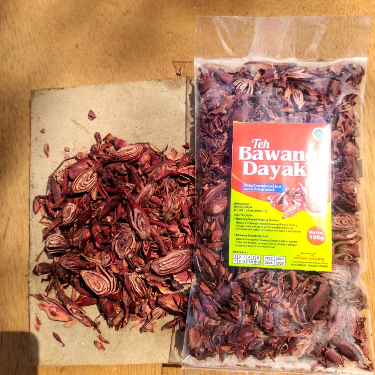 Original Dried Chopped Dayak Onion Forest Dayak Tiwai Onion Original