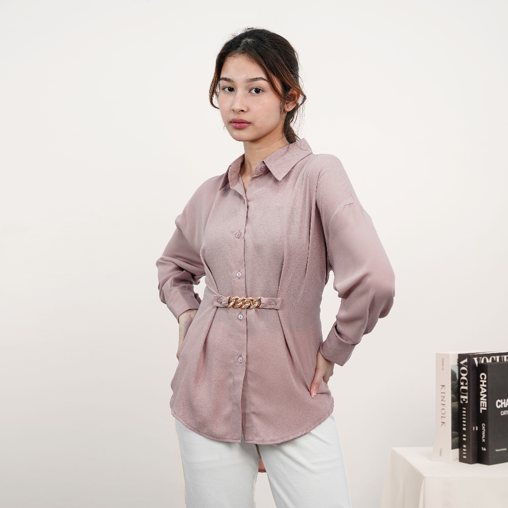 Michael's Collection - Blouse with Belt Serena - Gambar 4