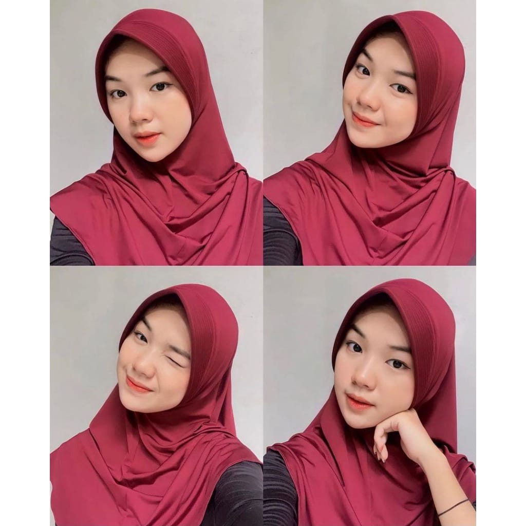 BERGO HAMIDAH MENUTUP DADA / DAILY HIJAB PET ANTEM JERSEY STANDAR SIZE M - Gambar 3