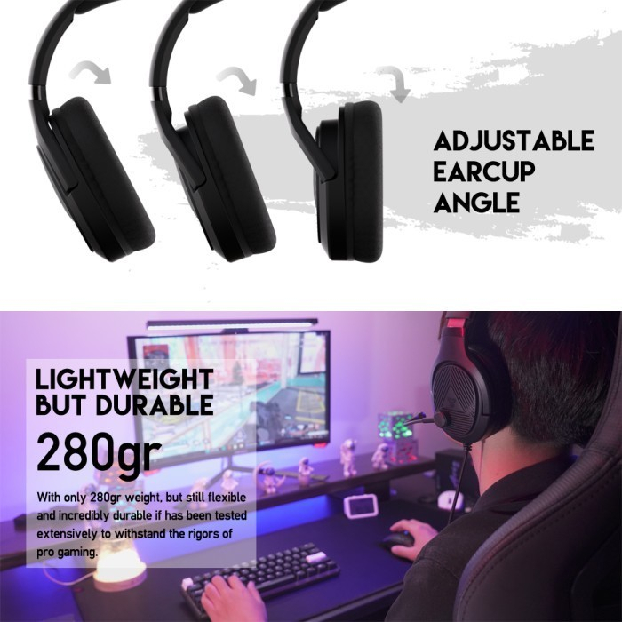 Fantech MH88 / MH-88 Trinity Foldable Microphone Multiplatform Headset - Gambar 2
