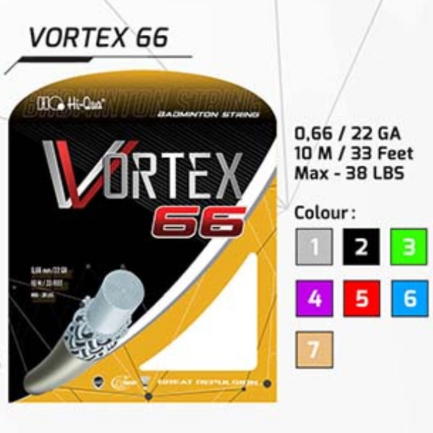 Original HIQUA VORTEX 66 38lbs 38 lbs Badminton Strings | Shopee Singapore
