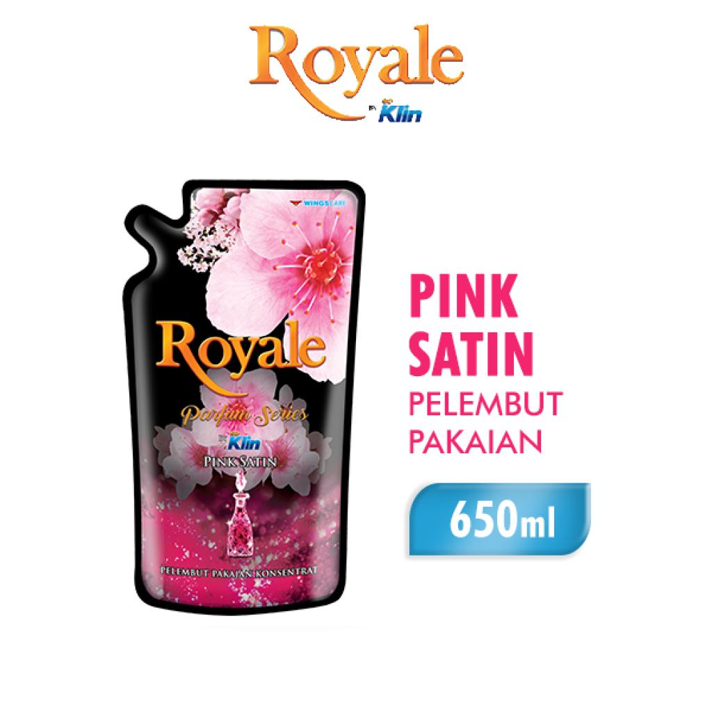 Royale Parfum Series Pelembut dan Pewangi Pakaian Pink Satin 600 ml