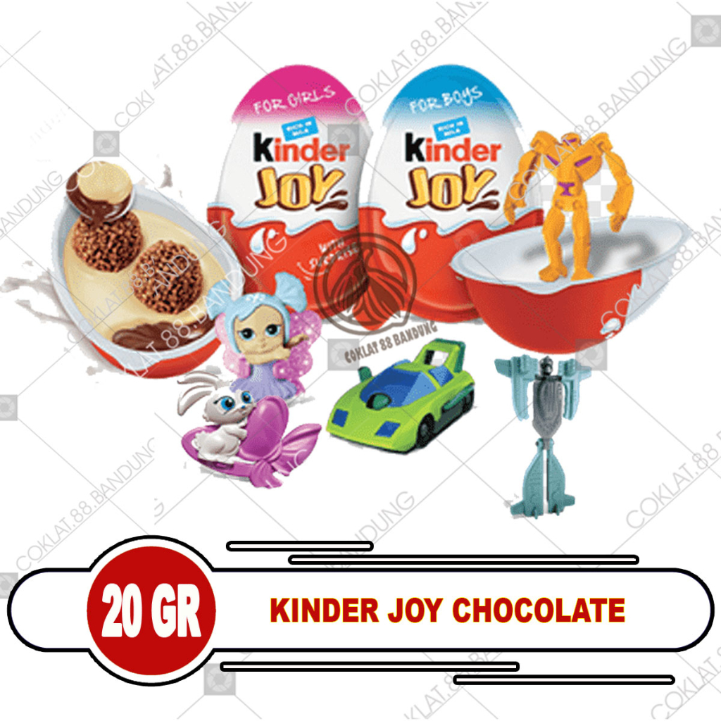 Kinder JOY 20GR CHOCOLATE TOY HALAL, KINDER JOY BOY GIRL GIRLS 20GR