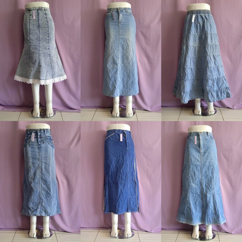 Preloved Women's JEANS Skirt (PART 1) //Women's JEANS Skirt P. L