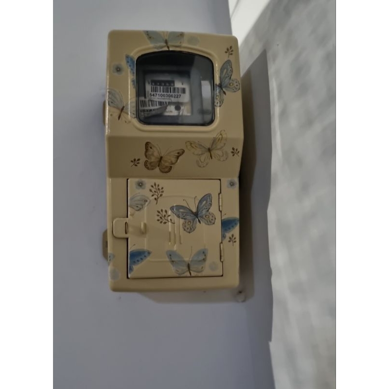 MESIN Old school butterfly machine postpaid electricity meter Box ...