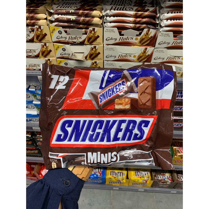 Snickers CHOCOLATE MINIS IMPORTED EGYPTIAN // SNICKERS CONTENTS 12 PCS ...