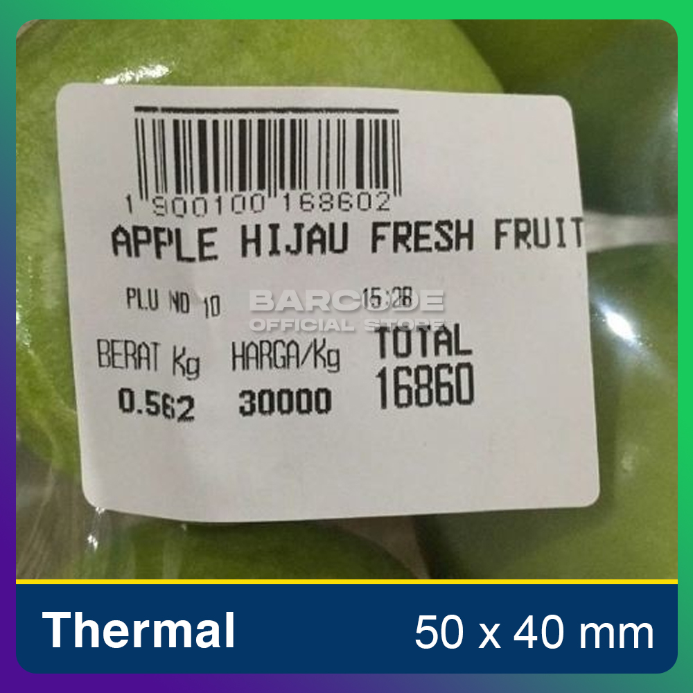 Digital Scale Thermal Sticker Label 50mm x 40mm 50 mm x 40 mm | Shopee ...