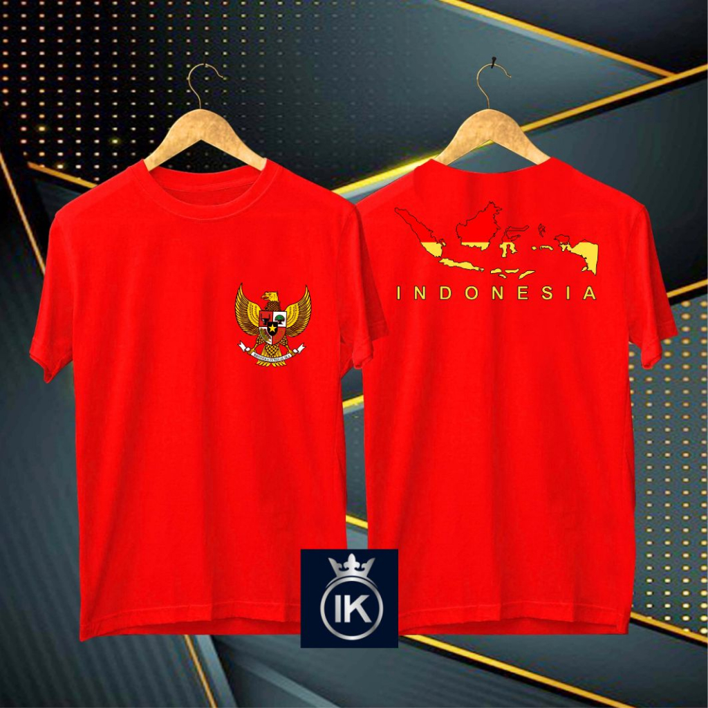 Garuda LOGO T-Shirt Map Of INDONESIA DTF DB/ Indonesian Republic T ...