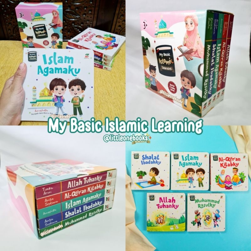 My Basic Islamic Learning Contents 5 Board Book/book Set/my First ...