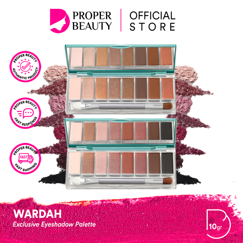 MATA WARDAH Exclusive Eyeshadow Palette Indonesia 10g/ Intense Colors ...