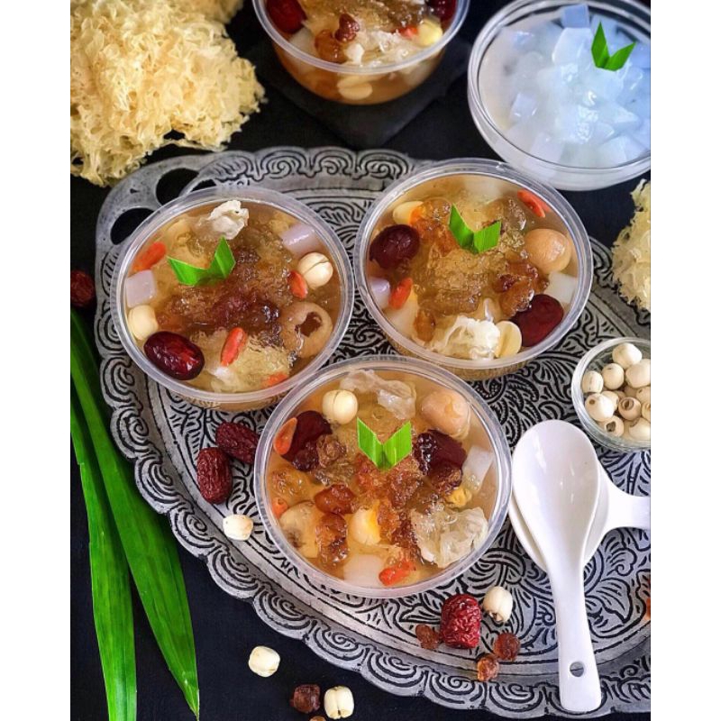 Peach Gum Dessert Single Pack 1 Serving Package Shopee Singapore