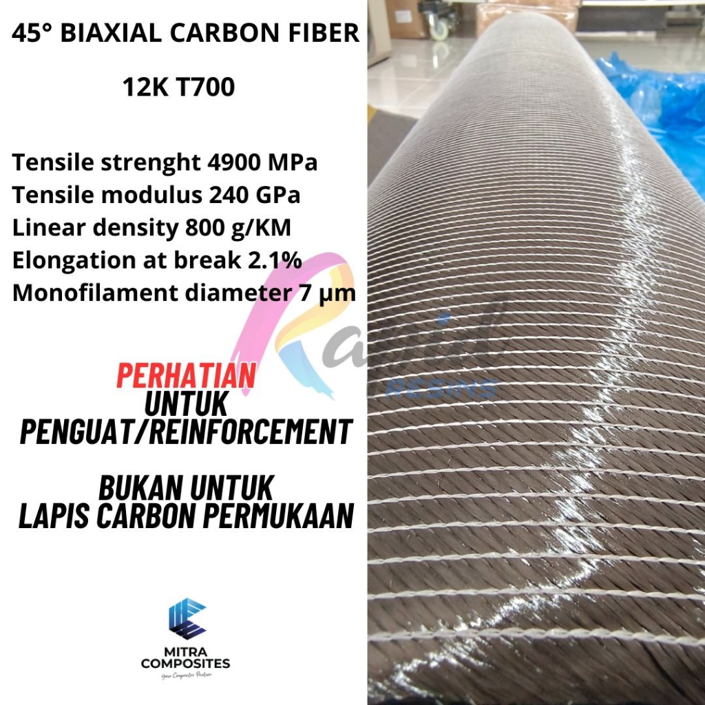 45-degree Biaxial Carbon fiber 12K T700 Original 300gsm infusion ...