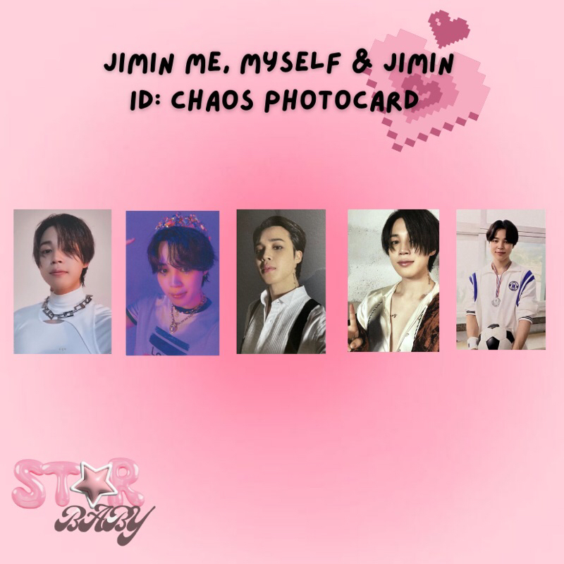 BTS Jimin baby photo store card