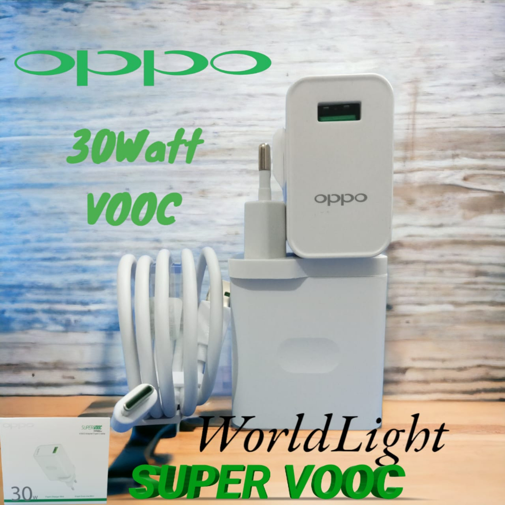 Charger Oppo RENO 4 4F 5 5f 30 WAT SUPERVOOC ORIGINAL TYPE C Shopee